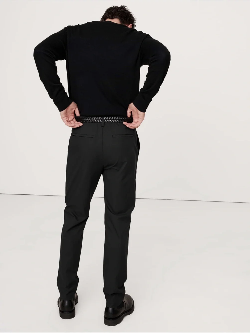NWT Banana Republic Athletic Slim Performance Black Pant Sz 30 x 30 (#661687)